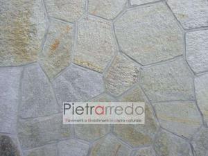 prezzo metro quadro pavimento in pietra luserna mosaico pezzame cocciame milano