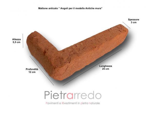 prezzo mattone antiche mura pietrarredo milano mattone rosso pica san marco terreal offerta listello