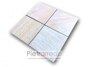 piastrelle per pavimento pietra quarzite brasiliana 47cm x 47cm costo metro quadro