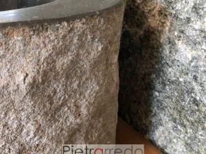 lavandini sasso grezzo pietra scavata rustico vecchio prezzo pietrarredo milano sink stone river price
