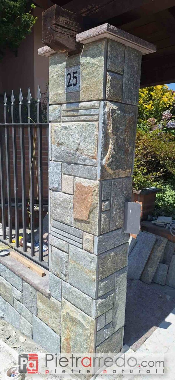 offer covering column pillar stone pietrarredo milan prices costs luserna