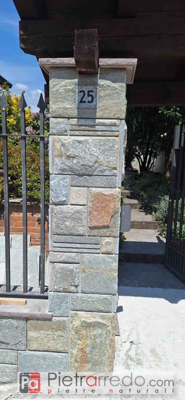 offerta rivestimento colonna pilastro pietra pietrarredo milano prezzi costi luserna
