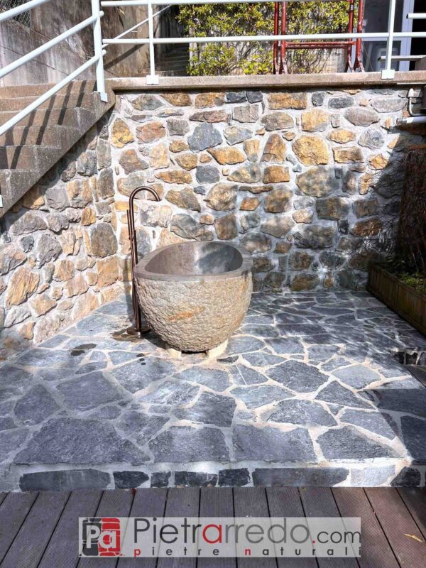 costo vasca da bagno in pietra naturale prezzi pietrarredo spa centro benessere in sale parabiago milano