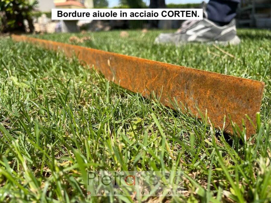 Bordure Aiuole E Giardini In Acciaio Corten Colore Ruggine