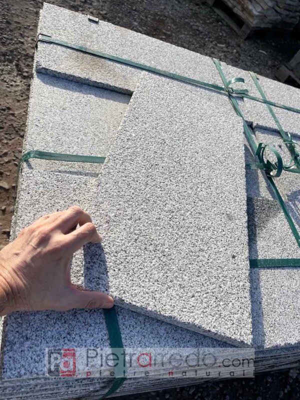 Costo pavimento pietra granito bianco sardo g603 bergama turchia prezzo pietrarredo