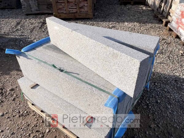 cordoli bordure in granito 100x25x8cm bianco montorfano sardo granigliato g603 bergama prezzo pietrarredo costi