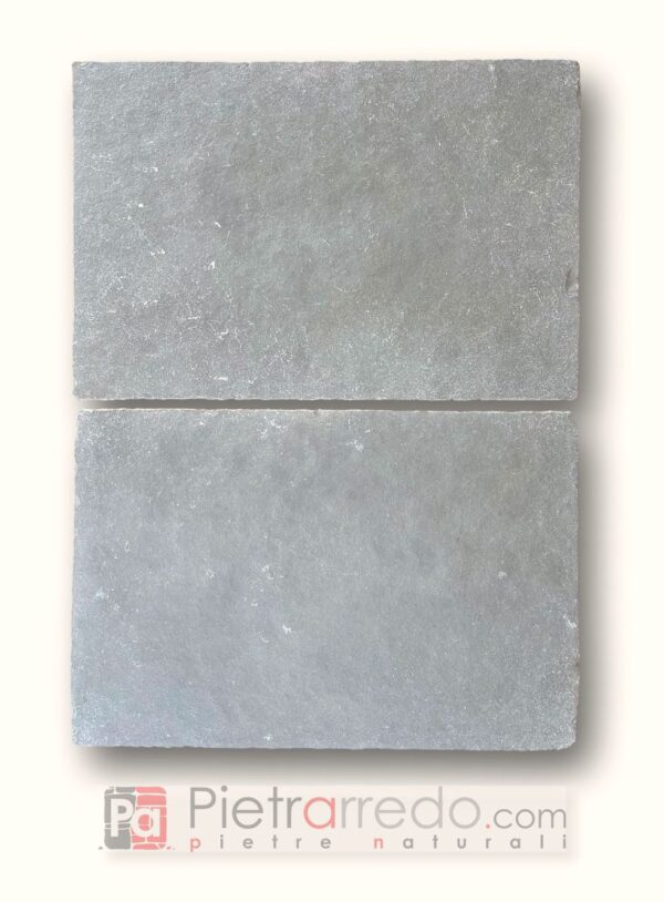 lastre in pietra indiana kota blue anticata 60x90cm prezzo pavimento esterno grigio pietrarredo stone italy