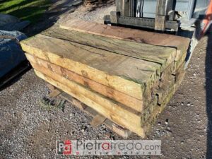 cordoli in pietra arenaria ocra 150cm bordure aiuole palizzate prezzo costo pietra naturale pietrarredo italy milan