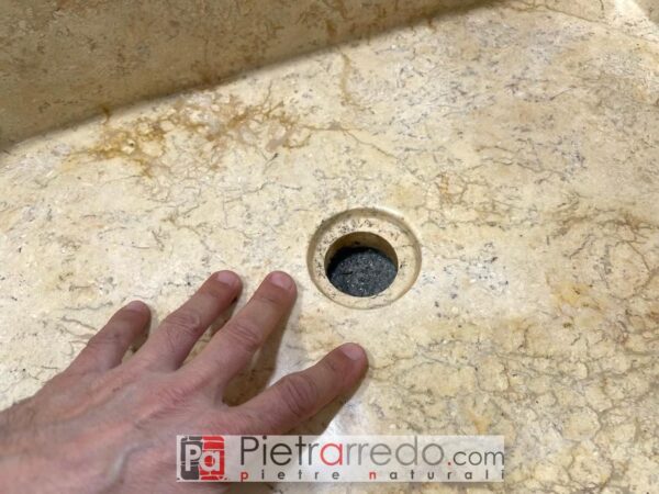 offerta lavandini in marmo per bagno lavello pietrarredo pietra marmo Milano