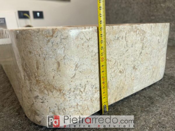 sinks marble sinks rectangular stone travertine sale pietrarredo milan cost
