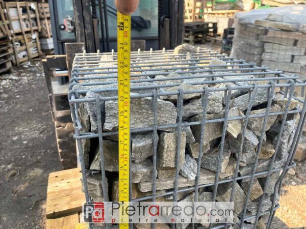 caja de piedra jaula con piedras precio oferta stock pietratrarredo milán muebles de jardín