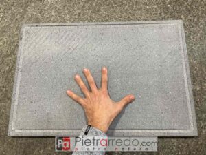 piastre da cottura in pietra in offerta 60x40cm sasso lavico etna ollare per cottura alimenti grigia prezzo