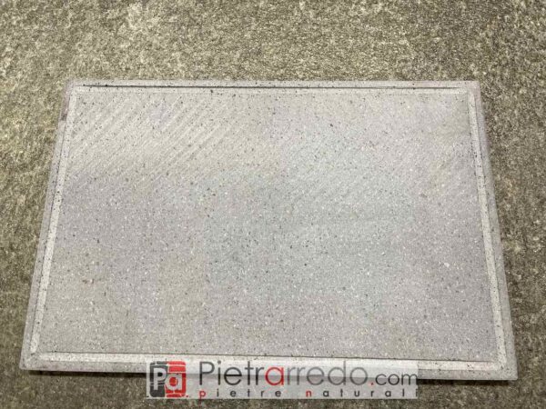 piastre da cottura in pietra in offerta 60x40cm sasso lavico etna ollare per cottura alimenti grigia prezzo costo onsale