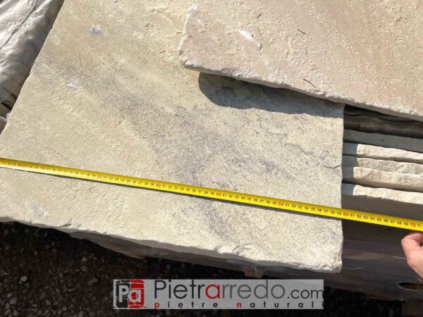 tiles slabs in antiqued sandstone bush-hammered 60x90 color Indian Yellow price Pietraredo outdoor flooring